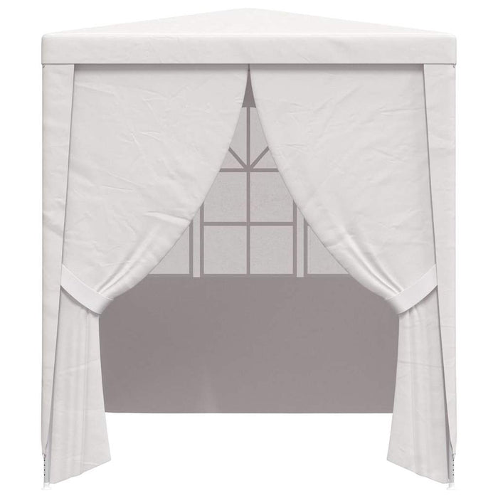Gazebo Professionale con Pareti 2,5x2,5 m Bianco 90 g/mÂ²