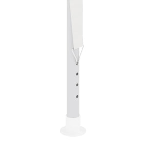 Gazebo Professionale con Pareti 2,5x2,5 m Bianco 90 g/mÂ²