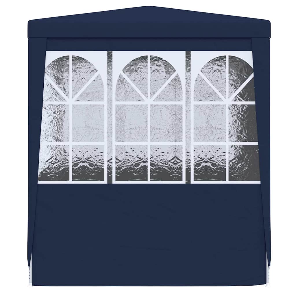 Gazebo Professionale con Pareti 2,5x2,5 m Blu 90 g/mÂ²