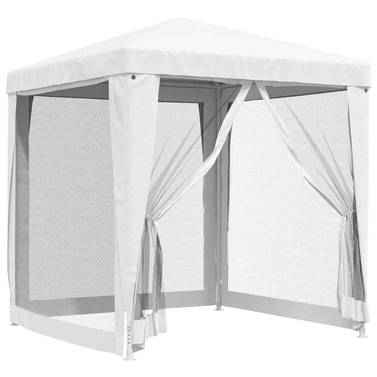 Tendone per Feste con 4 Pareti in Rete 2x2 m Bianco cod mxl 48618