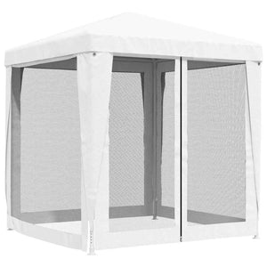Tendone per Feste con 4 Pareti in Rete 2x2 m Bianco cod mxl 48618