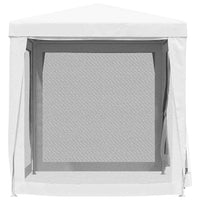 Tendone per Feste con 4 Pareti in Rete 2x2 m Bianco cod mxl 48618