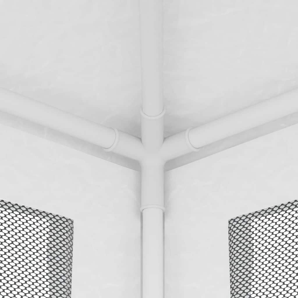 Tendone per Feste con 4 Pareti in Rete 2x2 m Bianco cod mxl 48618
