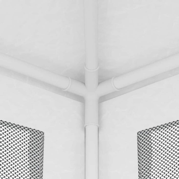 Tendone per Feste con 4 Pareti in Rete 2x2 m Bianco cod mxl 48618