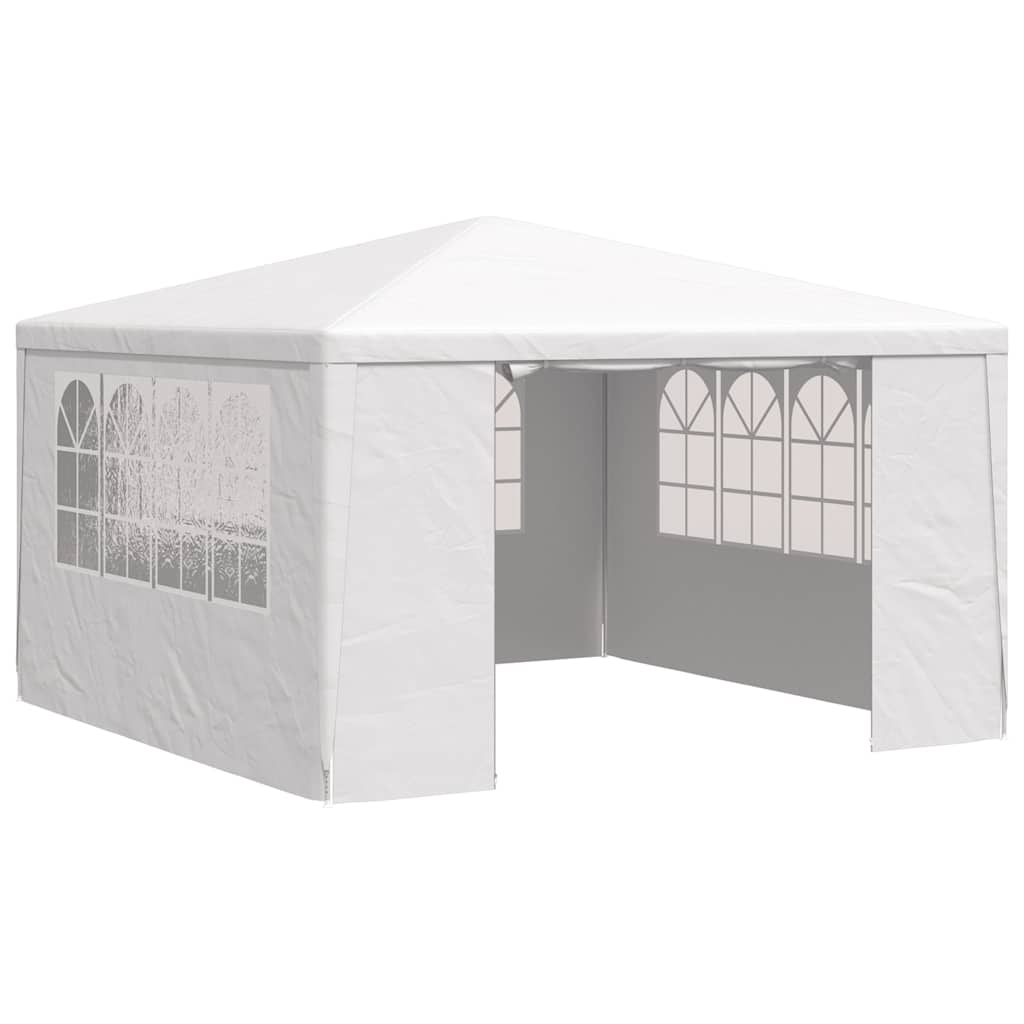 Gazebo Professionale con Pareti 4x4 m Bianco 90 g/mÂ² cod mxl 53895