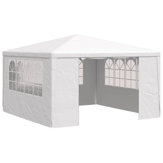 Gazebo Professionale con Pareti 4x4 m Bianco 90 g/mÂ² cod mxl 53895