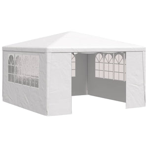 Gazebo Professionale con Pareti 4x4 m Bianco 90 g/m² 48525