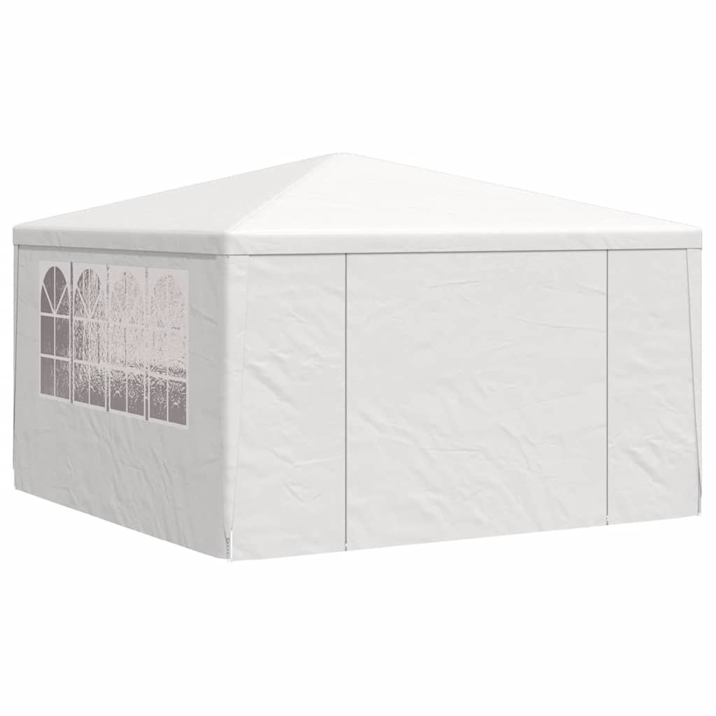 Gazebo Professionale con Pareti 4x4 m Bianco 90 g/m² 48525