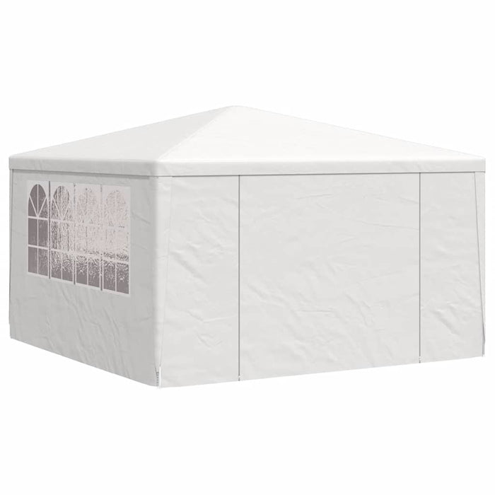 Gazebo Professionale con Pareti 4x4 m Bianco 90 g/m² 48525