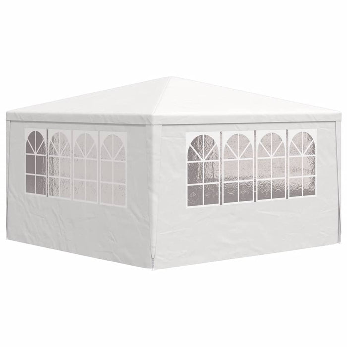 Gazebo Professionale con Pareti 4x4 m Bianco 90 g/m² 48525