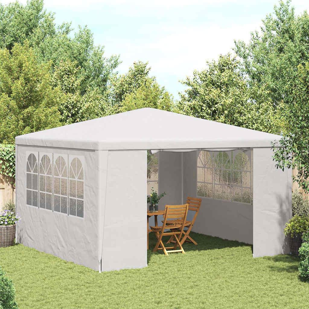 Gazebo Professionale con Pareti 4x4 m Bianco 90 g/m² 48525