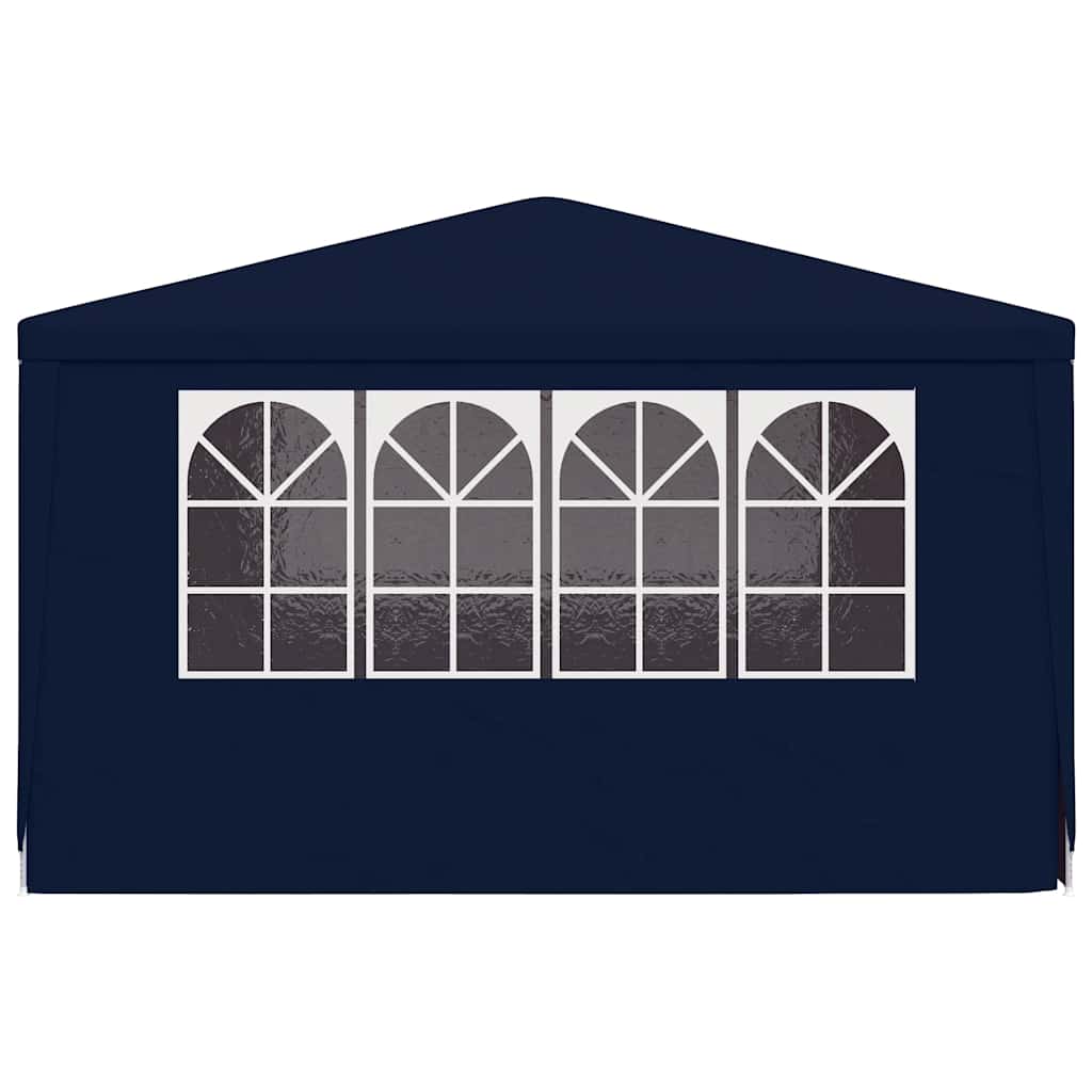 Gazebo Professionale con Pareti 4x4 m Blu 90 g/mÂ² cod mxl 52896