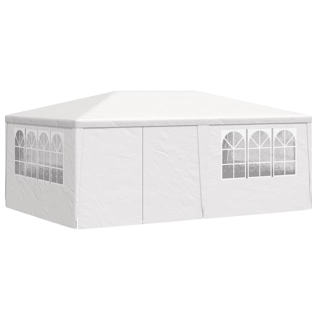 Gazebo Professionale con Pareti 4x6 m Bianco 90 g/m² 48527