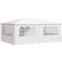 Gazebo Professionale con Pareti 4x6 m Bianco 90 g/m² 48527