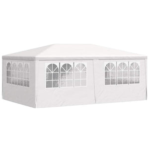 Gazebo Professionale con Pareti 4x6 m Bianco 90 g/m² 48527