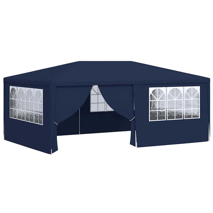 Gazebo Professionale con Pareti 4x6 m Blu 90 g/m² 48528