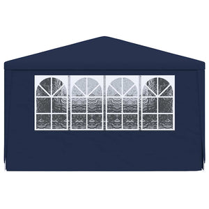 Gazebo Professionale con Pareti 4x6 m Blu 90 g/mÂ²