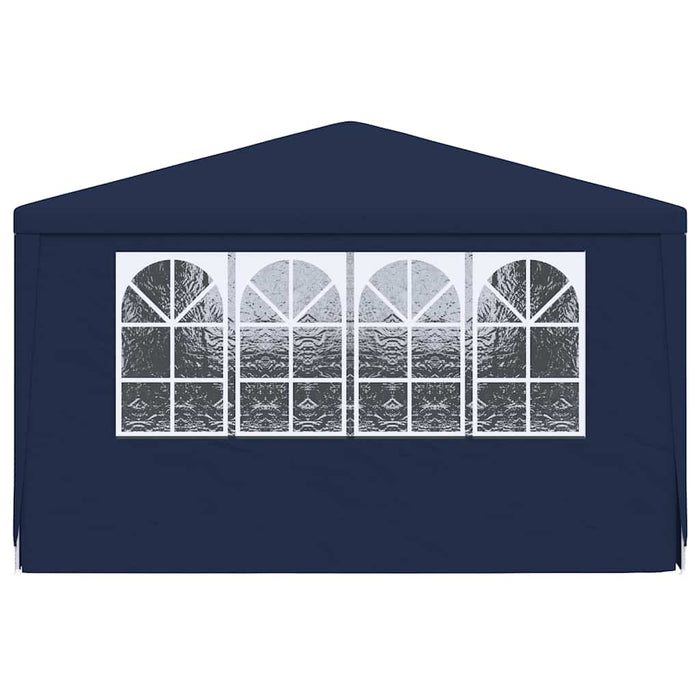 Gazebo Professionale con Pareti 4x6 m Blu 90 g/mÂ²