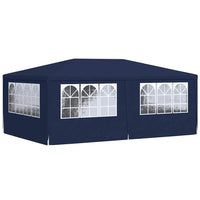 Gazebo Professionale con Pareti 4x6 m Blu 90 g/mÂ²