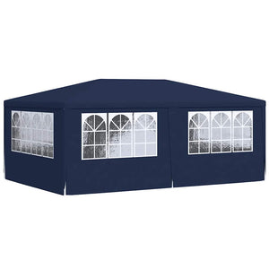 Gazebo Professionale con Pareti 4x6 m Blu 90 g/m² 48528