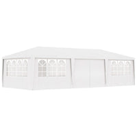 Gazebo Professionale con Pareti 4x9 m Bianco 90 g/m² 48529