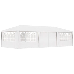 Gazebo Professionale con Pareti 4x9 m Bianco 90 g/m² 48529
