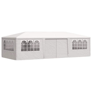 Gazebo Professionale con Pareti 4x9 m Bianco 90 g/mÂ² cod mxl 53485