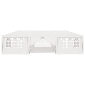 Gazebo Professionale con Pareti 4x9 m Bianco 90 g/m² 48529