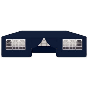 Gazebo Professionale con Pareti 4x9 m Blu 90 g/m² 48530