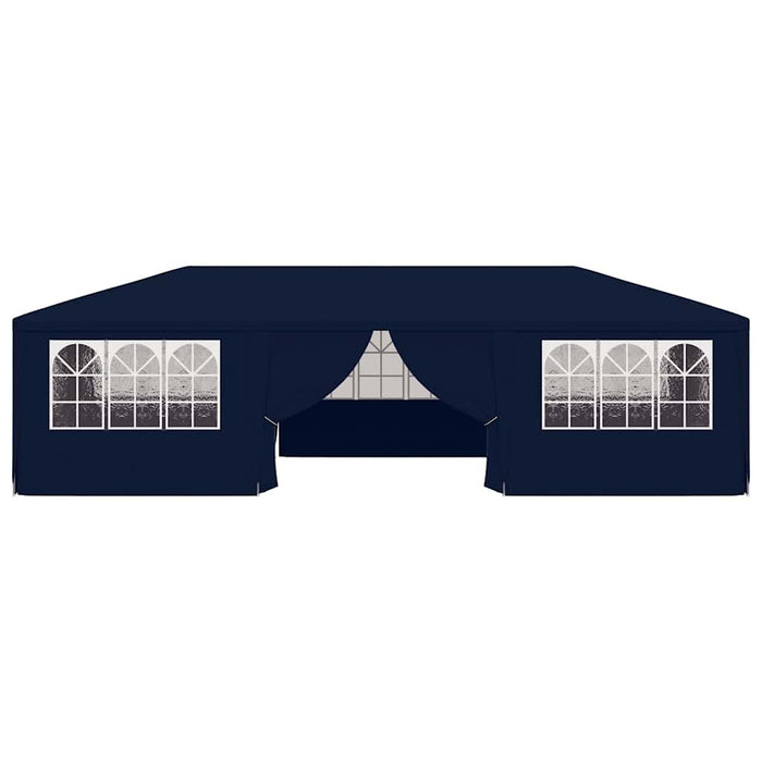 Gazebo Professionale con Pareti 4x9 m Blu 90 g/m² 48530