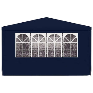 Gazebo Professionale con Pareti 4x9 m Blu 90 g/mÂ² cod mxl 50300