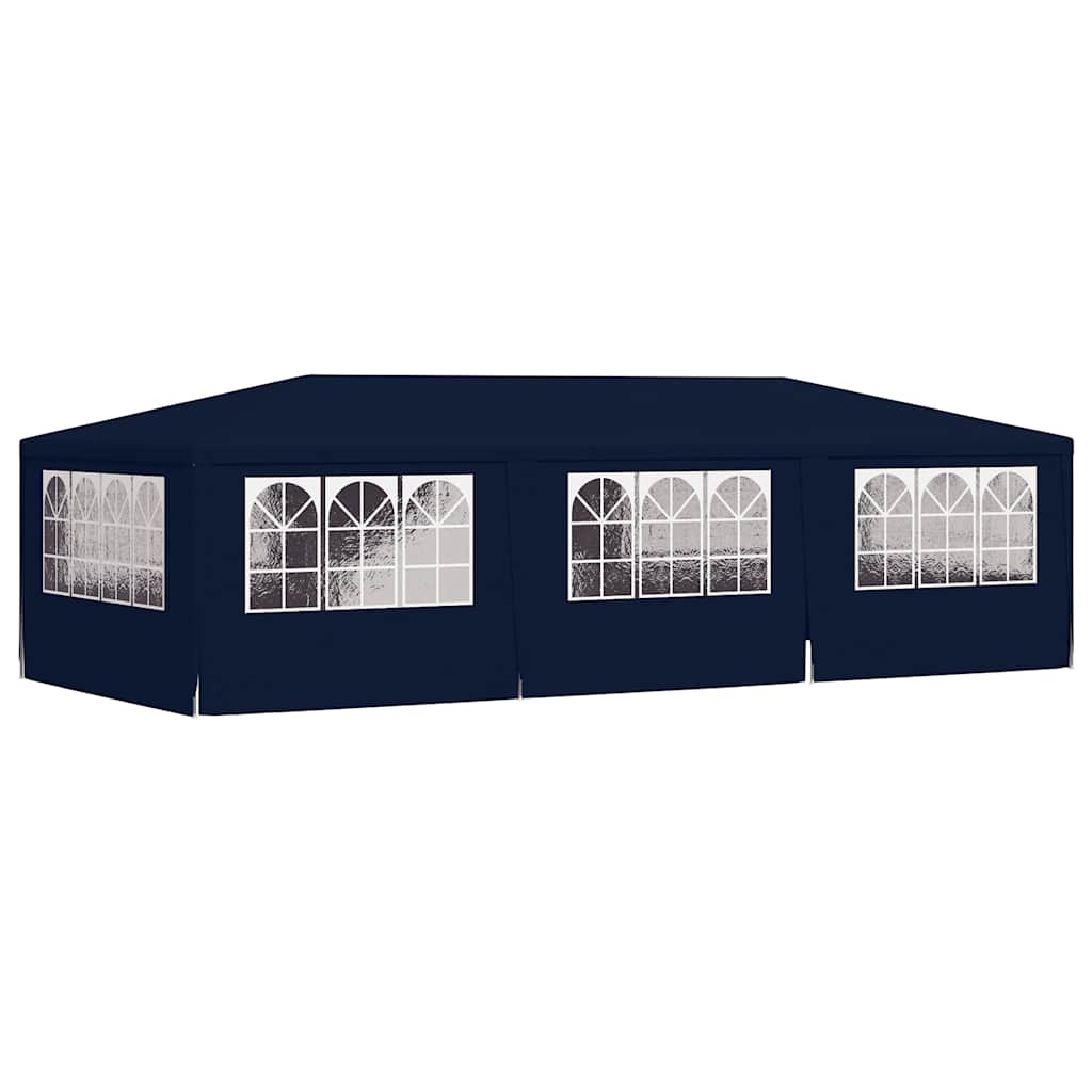 Gazebo Professionale con Pareti 4x9 m Blu 90 g/mÂ² cod mxl 50300