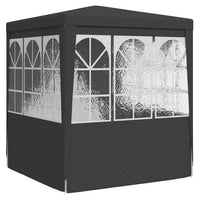 Gazebo Professionale con Pareti 2x2 m Antracite 90 g/m² 48531