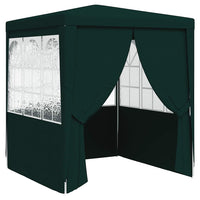 Gazebo Professionale con Pareti 2x2 m Verde 90 g/m² 48532