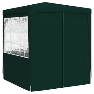 Gazebo Professionale con Pareti 2x2 m Verde 90 g/m² 48532