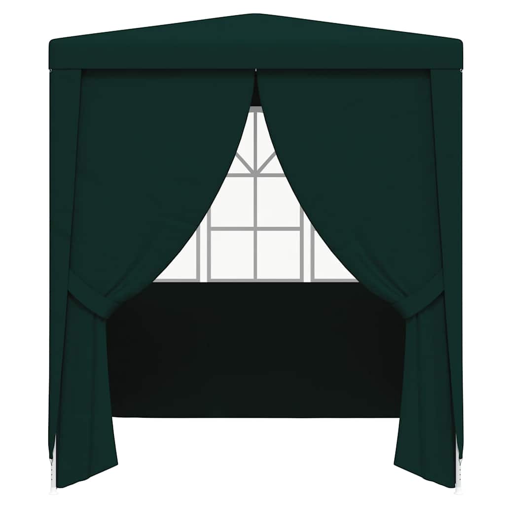 Gazebo Professionale con Pareti 2x2 m Verde 90 g/mÂ²