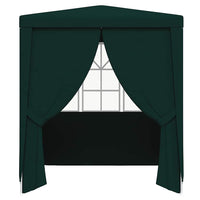 Gazebo Professionale con Pareti 2x2 m Verde 90 g/mÂ²