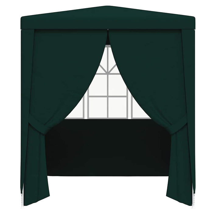 Gazebo Professionale con Pareti 2x2 m Verde 90 g/mÂ²