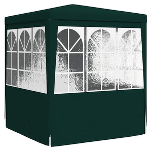 Gazebo Professionale con Pareti 2x2 m Verde 90 g/mÂ²