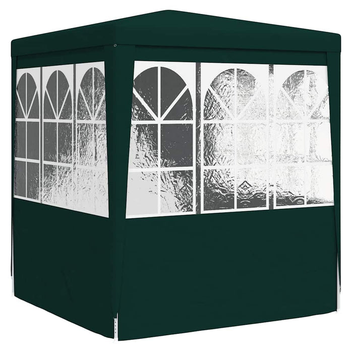 Gazebo Professionale con Pareti 2x2 m Verde 90 g/mÂ²