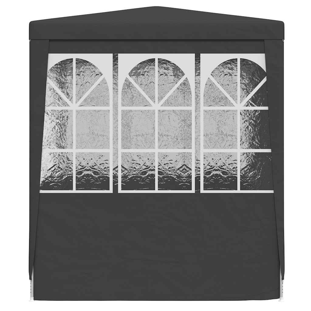 Gazebo Professionale con Pareti 2,5x2,5 m Antracite 90 g/m² 48533