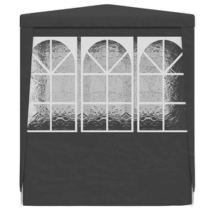 Gazebo Professionale con Pareti 2,5x2,5 m Antracite 90 g/m² 48533