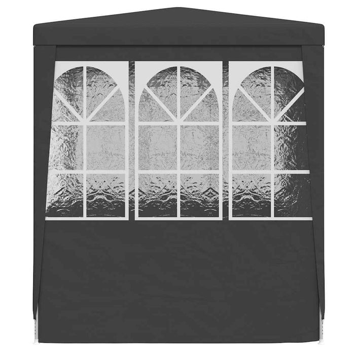Gazebo Professionale con Pareti 2,5x2,5 m Antracite 90 g/m² 48533