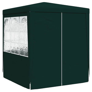 Gazebo Professionale con Pareti 2,5x2,5 m Verde 90 g/mÂ²