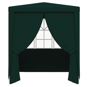 Gazebo Professionale con Pareti 2,5x2,5 m Verde 90 g/m² 48534