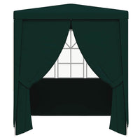 Gazebo Professionale con Pareti 2,5x2,5 m Verde 90 g/mÂ²