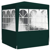 Gazebo Professionale con Pareti 2,5x2,5 m Verde 90 g/m² 48534