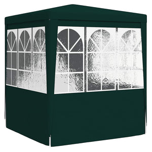 Gazebo Professionale con Pareti 2,5x2,5 m Verde 90 g/m² 48534