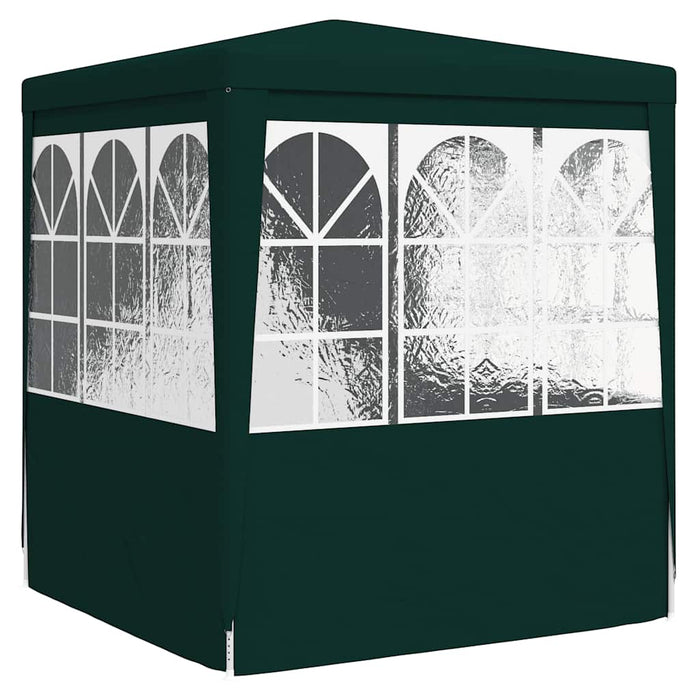 Gazebo Professionale con Pareti 2,5x2,5 m Verde 90 g/m² 48534