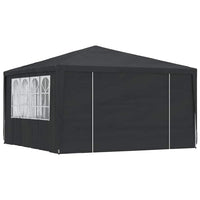 Gazebo Professionale con Pareti 4x4 m Antracite 90 g/m² 48535